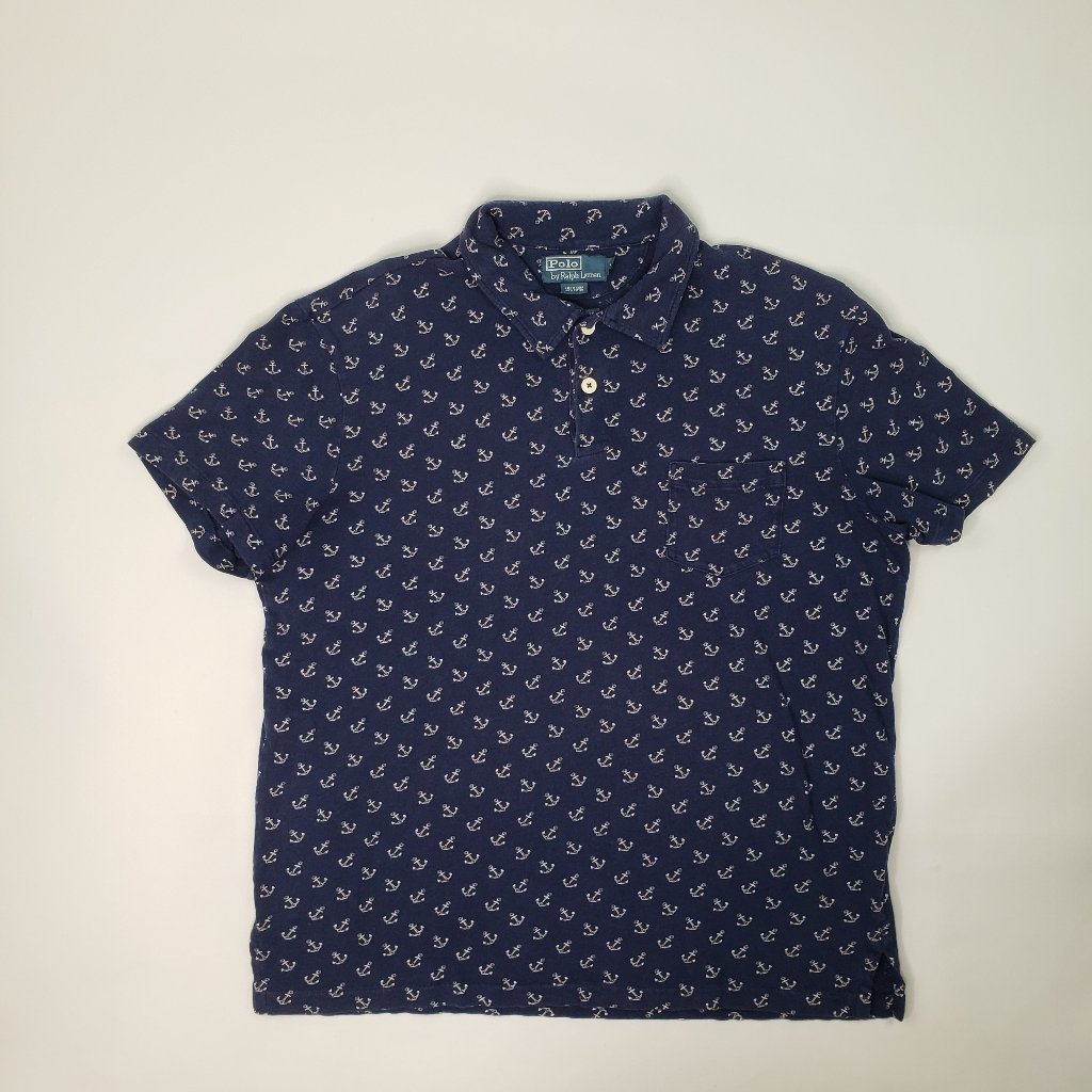 Vintage Polo Ralph Lauren Nautical Sailing Anchors